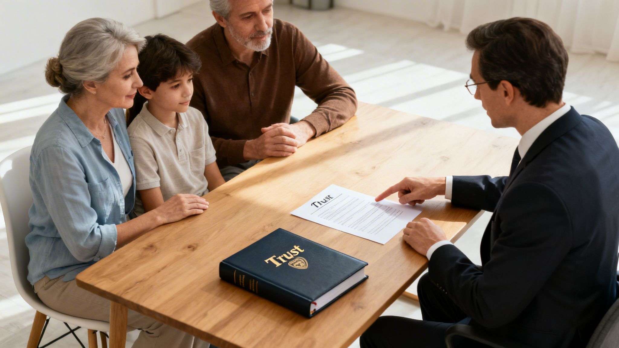 how to protect assets from creditors trust fund Shield Your Wealth: How to Protect Assets From Creditors When it comes to protecting your hard-earned assets from creditors, timing is everything. The strongest strategies are built on a foundation of proactive planning, using legal tools like LLCs and trusts long before a lawsuit or debt issue ever materializes. Think of it as building a legal fortress during peacetime. Trying to build one during a battle? That’s a recipe for disaster. A lawyer explains a trust document to a family, including a grandmother, father, and child.