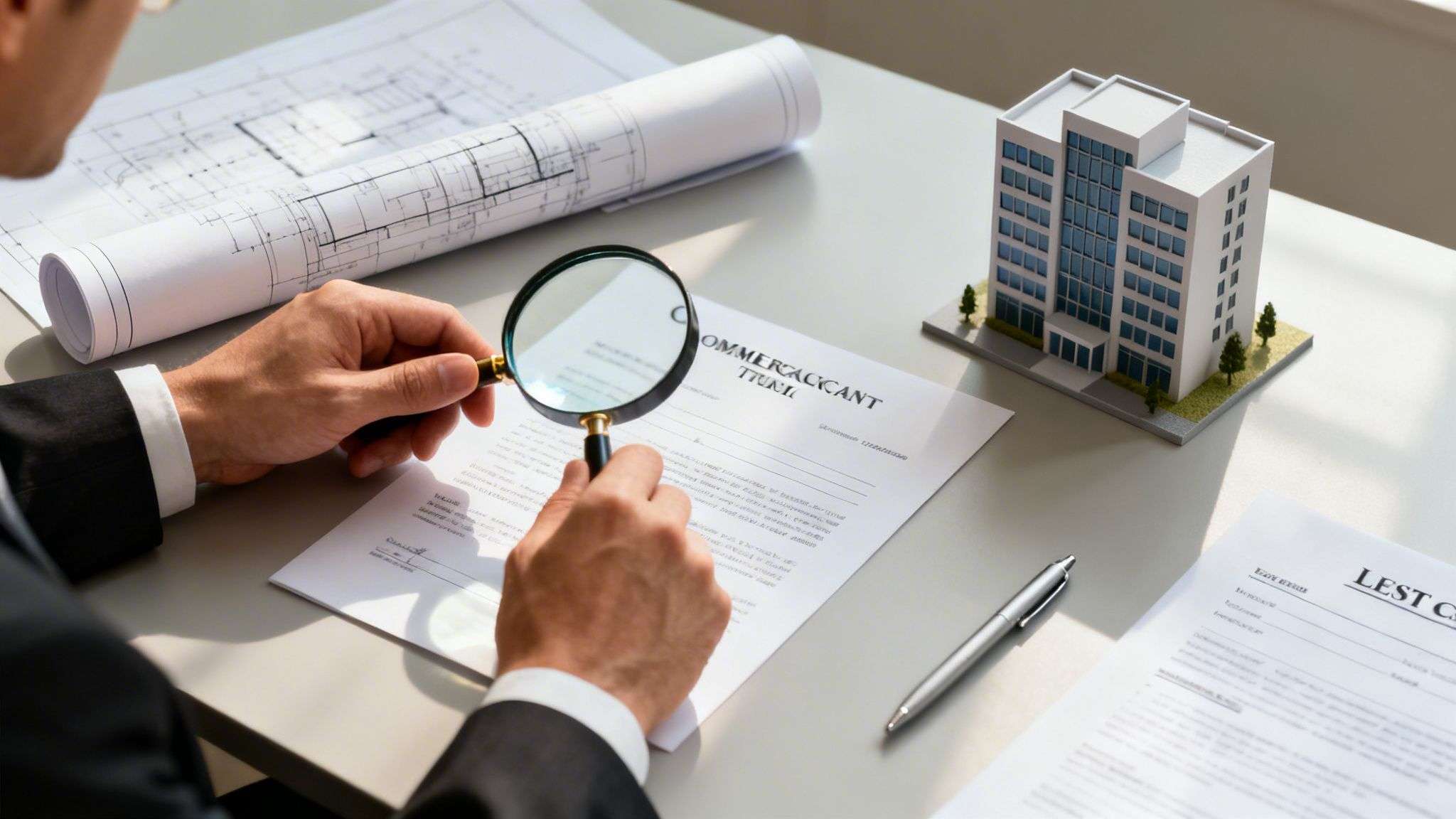 what does a business attorney do document review What Does a Business Attorney Do? Startup Guide Let's get one thing straight: a business attorney isn't just an emergency contact you call when trouble finds you. Thinking of a lawyer as only for lawsuits is a common—and very expensive—myth. A professional in a suit carefully reviews documents with a magnifying glass, surrounded by architectural plans and a building model.